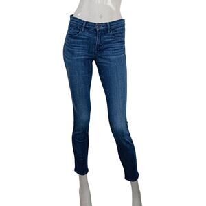 AYR Women's mid rise ankle Skinny Jeans Stretchy in indigo Blue Size 27x28